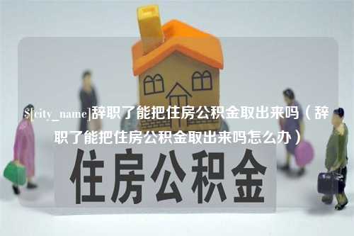 濮阳辞职了能把住房公积金取出来吗（辞职了能把住房公积金取出来吗怎么办）